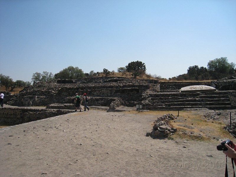Mexico Pyramids - Mexico City 2009 0230.jpg - A trip to the Teotihuacan area of Mexico to visit the pyramids. A vast complex and a great climb to the top. This was followed by lunch in a cave, then a visit to the historical center of Mexico City. March 2009.